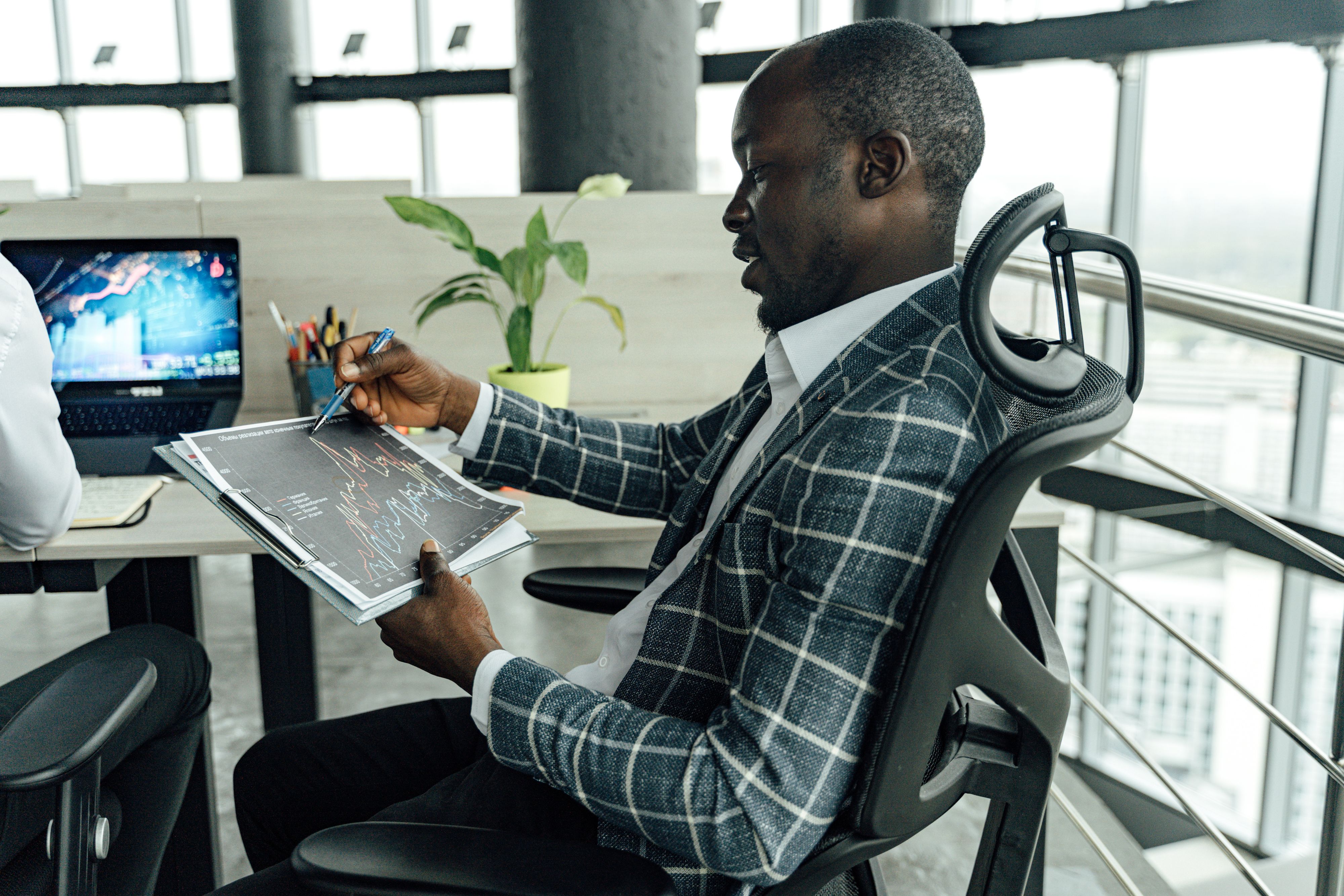 Portfolio manager at work